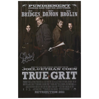 Hailee Steinfeld True Grit Autographed 11" x 17" Movie Poster