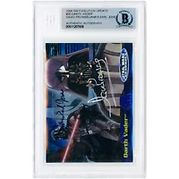David Prowse and James Earl Jones Star Wars Autographed 2006 Topps Evolution Update #20 Beckett Authenticated Card