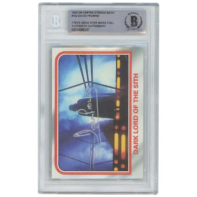 David Prowse The Empire Strikes Back Autographed 1980 Topps Silver Signature #104 BAS Authenticated Card - The Steve Grad Collection