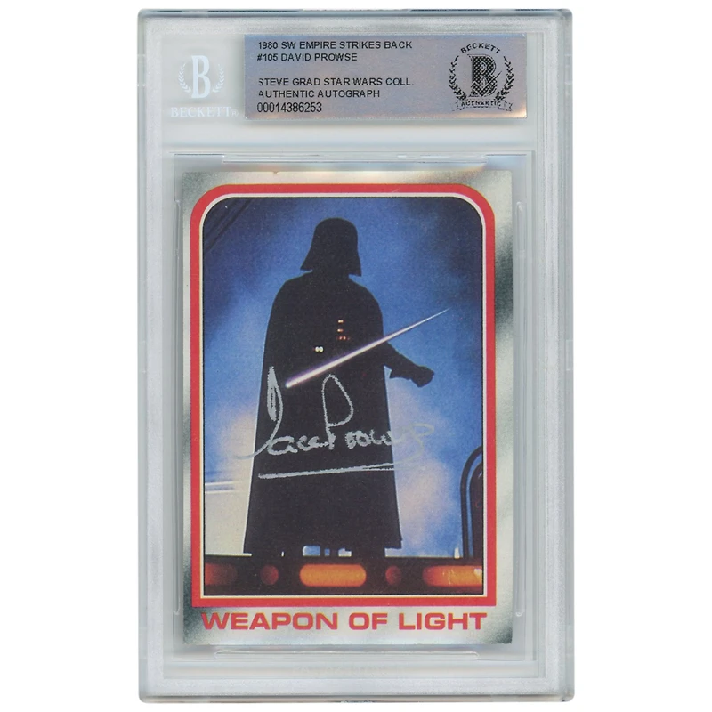 David Prowse The Empire Strikes Back Autographed 1980 Topps #105 BAS Authenticated Card - The Steve Grad Collection