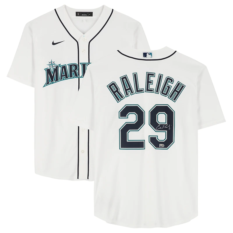 Cal Raleigh Seattle Mariners Autographed Nike Replica Jersey