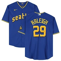 Cal Raleigh Seattle Mariners Autographed Nike City Connect Replica Jersey
