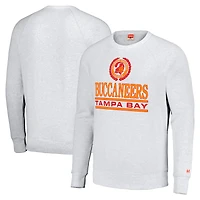 Unisex Homage Gray Tampa Bay Buccaneers 2023 Creamsicle Day Crest Tri-Blend Pullover Sweatshirt
