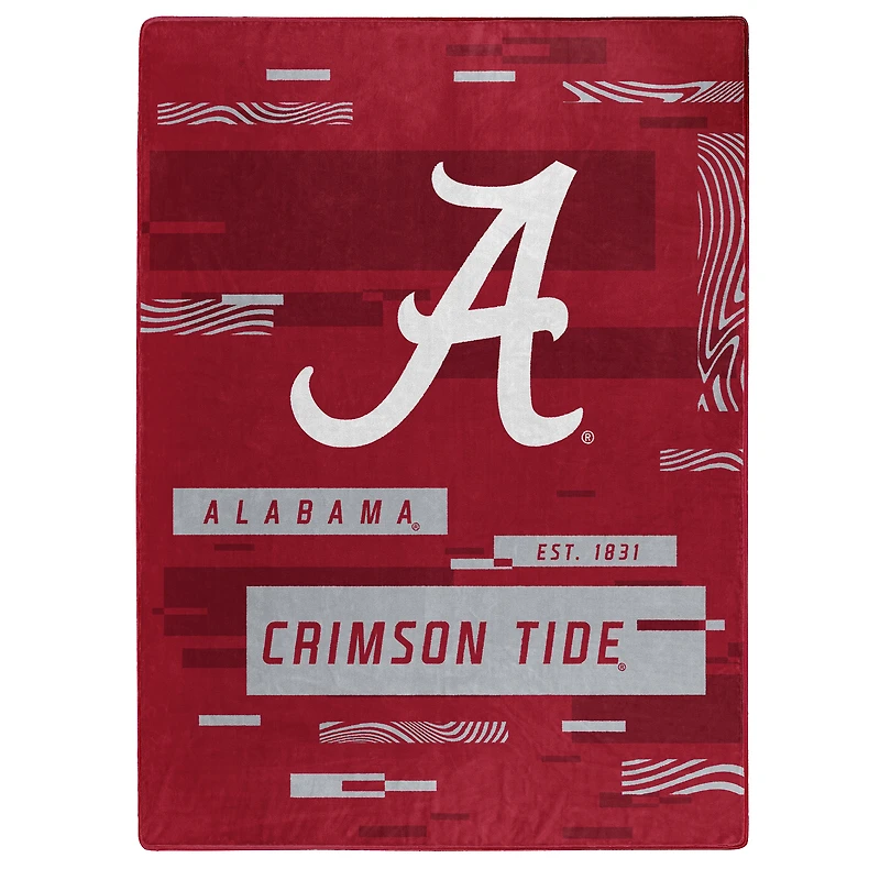 The Northwest Group  Alabama Crimson Tide 50" x 60" Digitize Raschel Throw Blanket