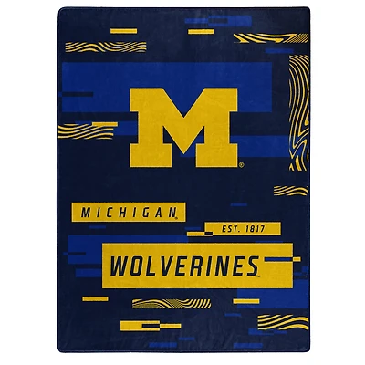 The Northwest Group  Michigan Wolverines 50" x 60" Digitize Raschel Throw Blanket