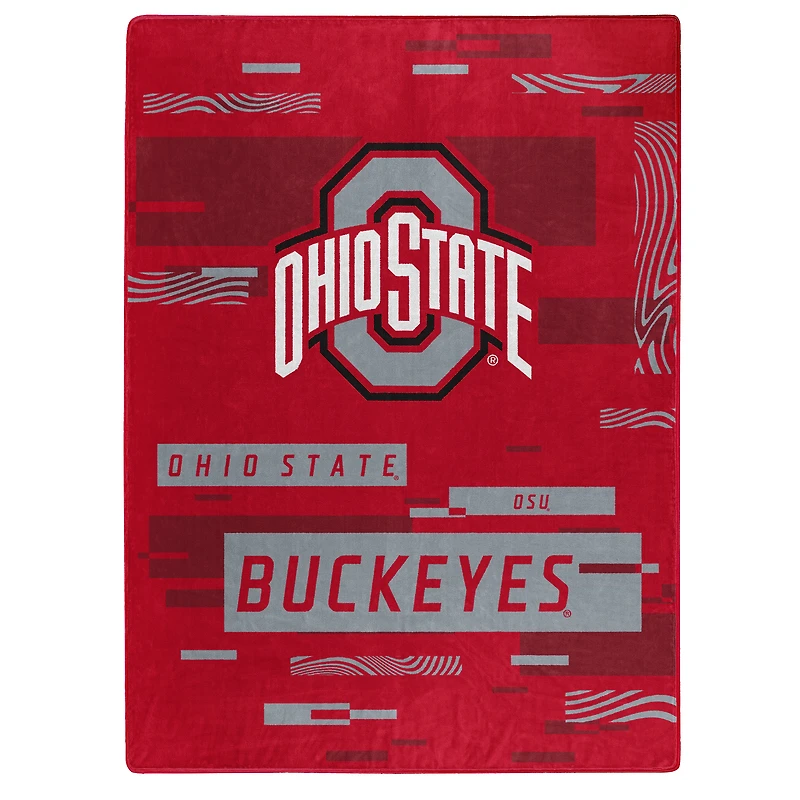 The Northwest Group  Ohio State Buckeyes 50" x 60" Digitize Raschel Throw Blanket