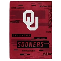 The Northwest Group  Oklahoma Sooners 50" x 60" Digitize Raschel Throw Blanket