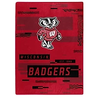 The Northwest Group  Wisconsin Badgers 50" x 60" Digitize Raschel Throw Blanket