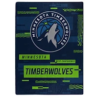 The Northwest Group  Minnesota Timberwolves 50" x 60" Digitize Raschel Throw Blanket