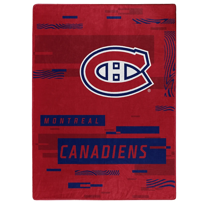 The Northwest Group  Montreal Canadiens 50" x 60" Digitize Raschel Throw Blanket