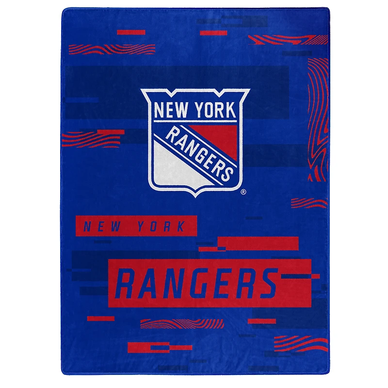 The Northwest Group  New York Rangers 50" x 60" Digitize Raschel Throw Blanket
