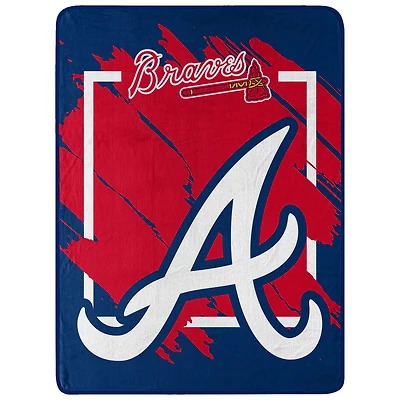 The Northwest Group  Atlanta Braves 46" x 60" Dimensional Micro Raschel Plush Throw Blanket