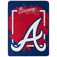The Northwest Group  Atlanta Braves 46" x 60" Dimensional Micro Raschel Plush Throw Blanket