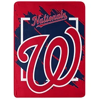 The Northwest Group  Washington Nationals 46" x 60" Dimensional Micro Raschel Plush Throw Blanket