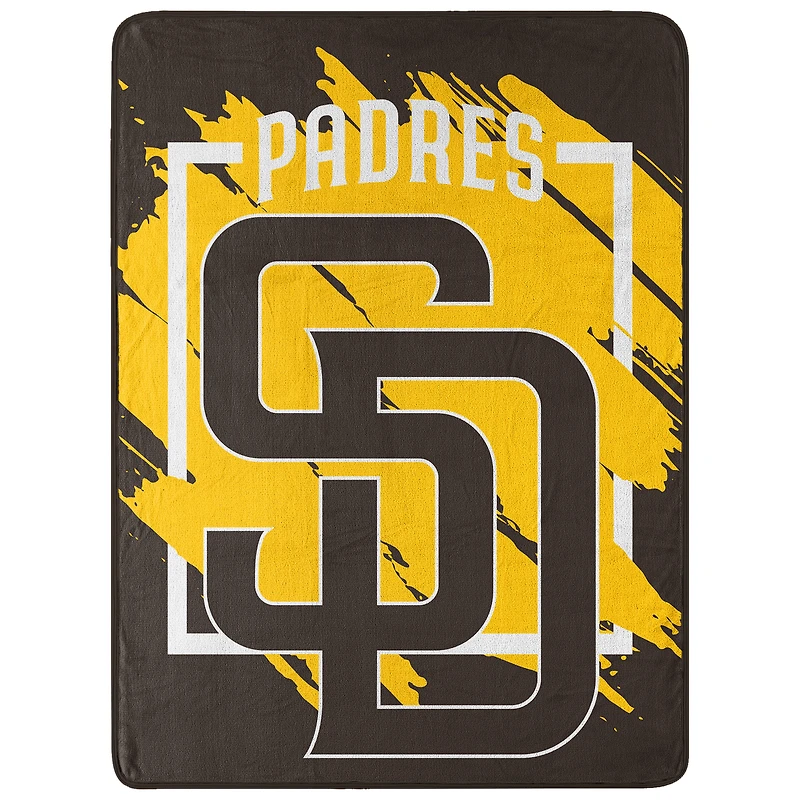 The Northwest Group  San Diego Padres 46" x 60" Dimensional Micro Raschel Plush Throw Blanket
