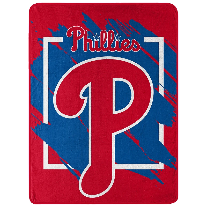 The Northwest Group  Philadelphia Phillies 46" x 60" Dimensional Micro Raschel Plush Throw Blanket