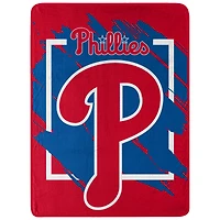 The Northwest Group  Philadelphia Phillies 46" x 60" Dimensional Micro Raschel Plush Throw Blanket