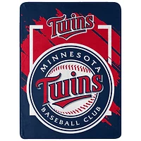 The Northwest Group  Minnesota Twins 46" x 60" Dimensional Micro Raschel Plush Throw Blanket