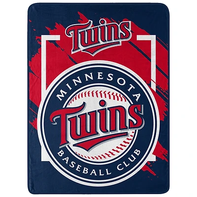The Northwest Group  Minnesota Twins 46" x 60" Dimensional Micro Raschel Plush Throw Blanket