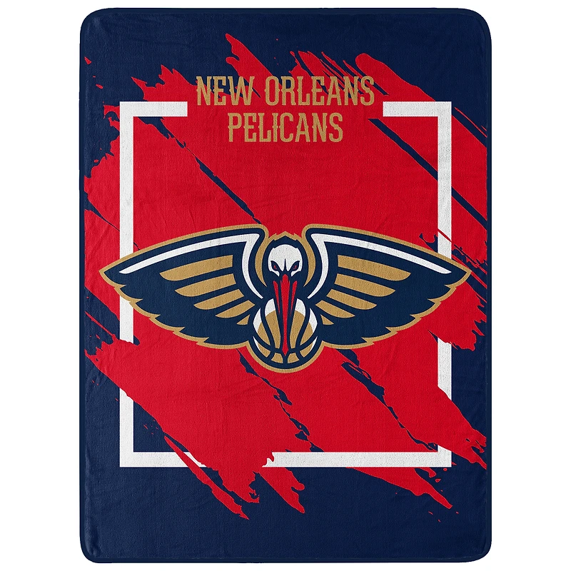 The Northwest Group  New Orleans Pelicans 46" x 60" Dimensional Micro Raschel Plush Throw Blanket