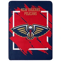 The Northwest Group  New Orleans Pelicans 46" x 60" Dimensional Micro Raschel Plush Throw Blanket