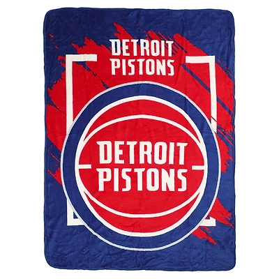 The Northwest Group  Detroit Pistons 46" x 60" Dimensional Micro Raschel Plush Throw Blanket