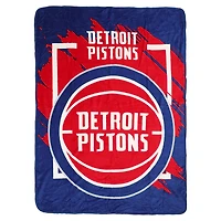 The Northwest Group  Detroit Pistons 46" x 60" Dimensional Micro Raschel Plush Throw Blanket