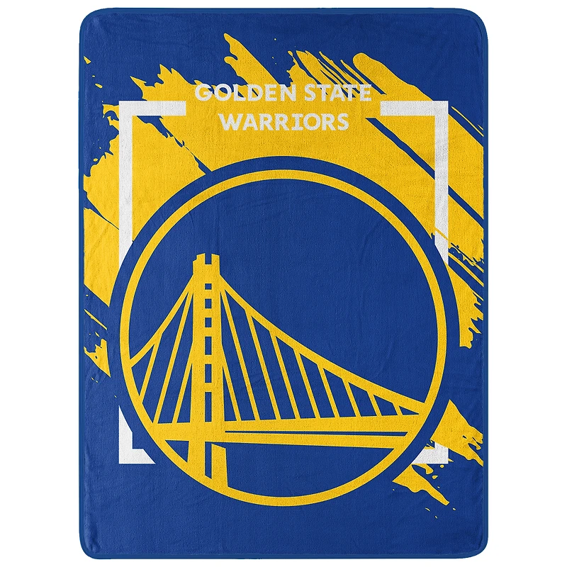 The Northwest Group  Golden State Warriors 46" x 60" Dimensional Micro Raschel Plush Throw Blanket