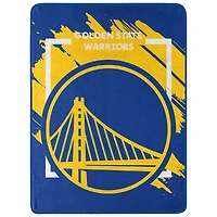 The Northwest Group  Golden State Warriors 46" x 60" Dimensional Micro Raschel Plush Throw Blanket