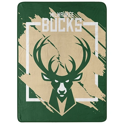 The Northwest Group  Milwaukee Bucks 46" x 60" Dimensional Micro Raschel Plush Throw Blanket