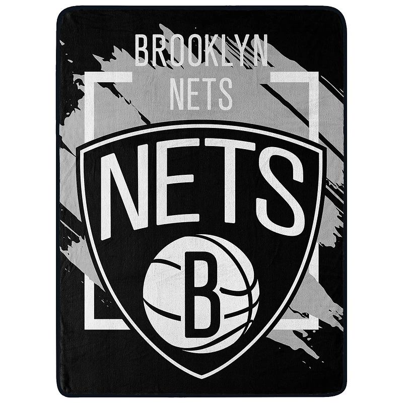 The Northwest Group  Brooklyn Nets 46" x 60" Dimensional Micro Raschel Plush Throw Blanket