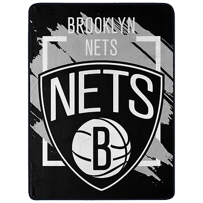 The Northwest Group  Brooklyn Nets 46" x 60" Dimensional Micro Raschel Plush Throw Blanket