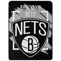 The Northwest Group  Brooklyn Nets 46" x 60" Dimensional Micro Raschel Plush Throw Blanket