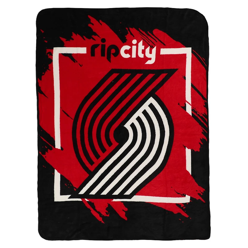 The Northwest Group  Portland Trail Blazers 46" x 60" Dimensional Micro Raschel Plush Throw Blanket