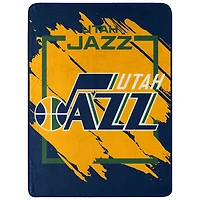The Northwest Group  Utah Jazz 46" x 60" Dimensional Micro Raschel Plush Throw Blanket