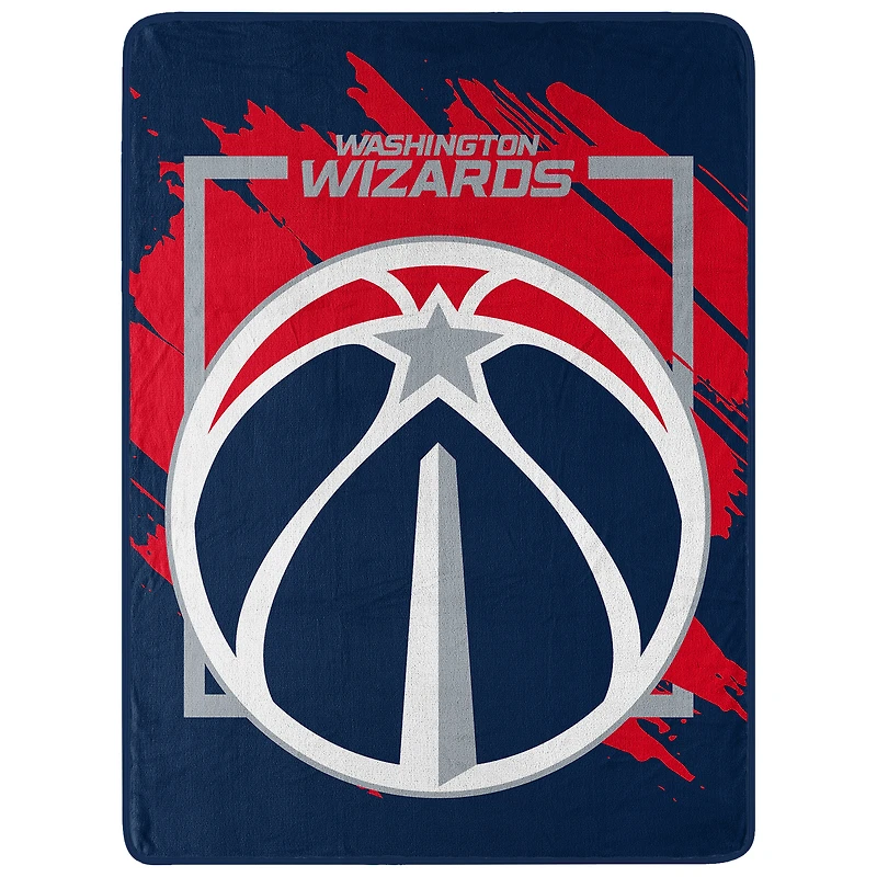 The Northwest Group  Washington Wizards 46" x 60" Dimensional Micro Raschel Plush Throw Blanket