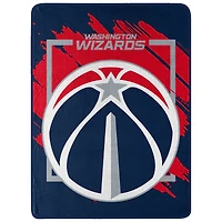 The Northwest Group  Washington Wizards 46" x 60" Dimensional Micro Raschel Plush Throw Blanket