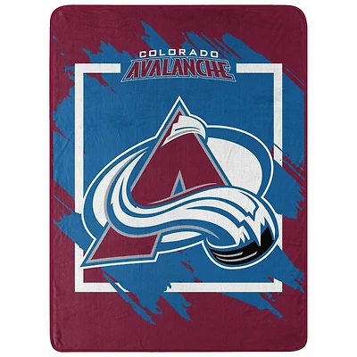 The Northwest Group  Colorado Avalanche 46" x 60" Dimensional Micro Raschel Plush Throw Blanket