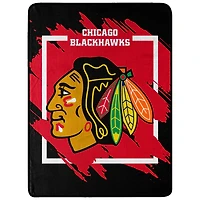 The Northwest Group  Chicago Blackhawks 46" x 60" Dimensional Micro Raschel Plush Throw Blanket