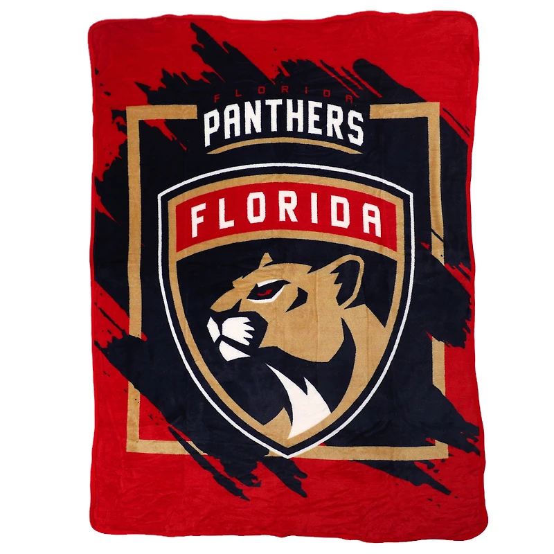 The Northwest Group Florida Panthers 46" x 60" Dimensional Micro Raschel Plush Throw Blanket