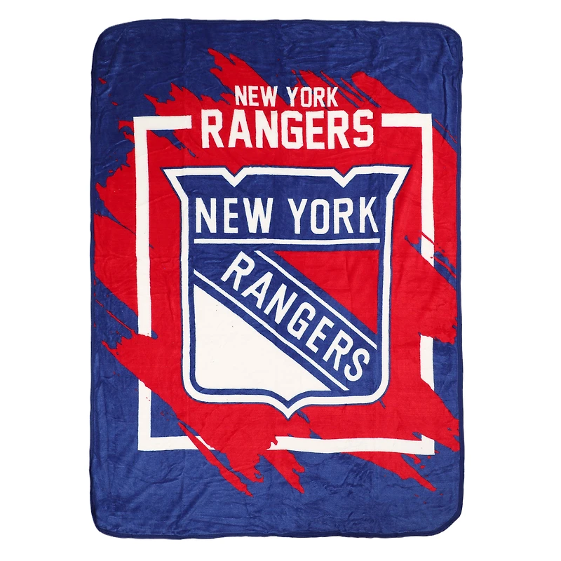 The Northwest Group  New York Rangers 46" x 60" Dimensional Micro Raschel Plush Throw Blanket