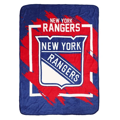 The Northwest Group  New York Rangers 46" x 60" Dimensional Micro Raschel Plush Throw Blanket