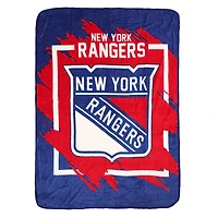The Northwest Group  New York Rangers 46" x 60" Dimensional Micro Raschel Plush Throw Blanket
