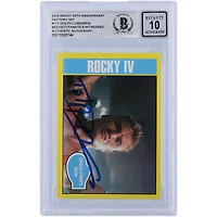 Dolph Lundgren Rocky IV Autographed 2016 Topps 40th Anniversary Rocky #171 Beckett Fanatics Witnessed Authenticated 10 Card