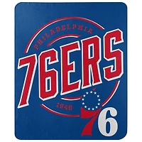 The Northwest Group  Philadelphia 76ers 50" x 60" Campaign Fleece Throw