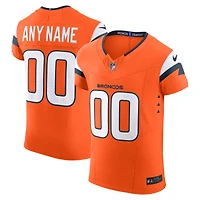 Men's Nike  Orange Denver Broncos Team Vapor F.U.S.E. Elite Custom Jersey