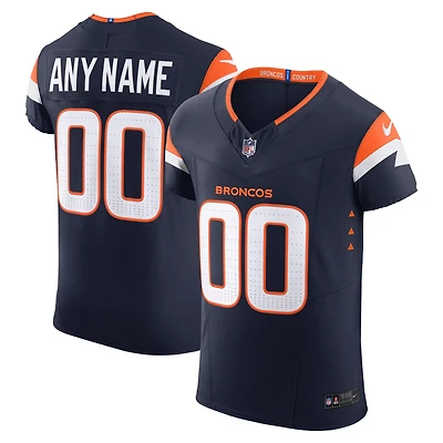 Men's Nike Navy Denver Broncos Alternate Vapor F.U.S.E. Elite Custom Jersey