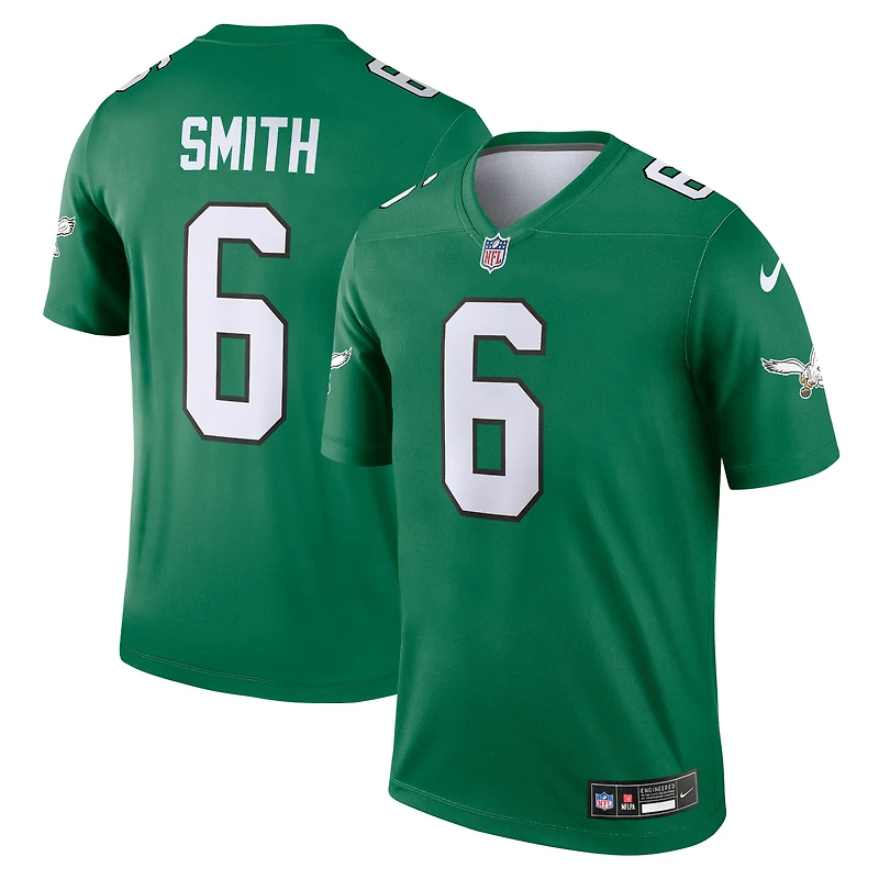 Men's Nike DeVonta Smith Kelly Green Philadelphia Eagles Legend Player Performance Top