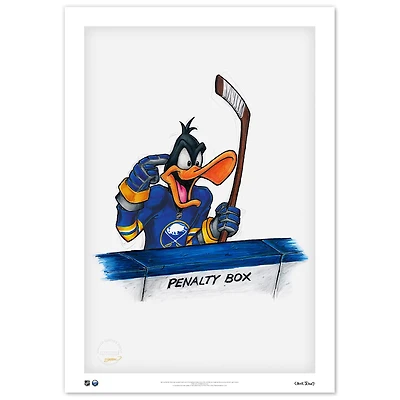 Daffy Duck Buffalo Sabres 24" x 36" Looney Tunes Limited Edition Fine Art Print