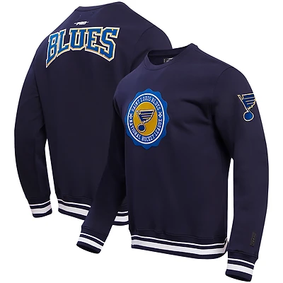 Men's Pro Standard Navy St. Louis Blues Crest Emblem Pullover Sweatshirt